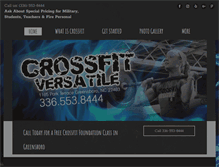 Tablet Screenshot of crossfitversatile.com